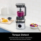 Ninja Detect Duo Power Blender + Personal Single-Serve, BlendSense Technology, Kitchen Countertop, 1700 Watts, 72 oz Pitcher, 24 oz Cup, TB300 Silver