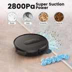 (2025Upgrade) AIRROBO?G50 Robot Vacuum with Home Mapping,2800  Strong power,Wi-fi Connect