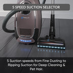 Prolux QX60 Canister Vacuum Cleaner with Wessel Werk EBK250 Power Nozzle