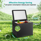 Smeta Chest Freezer LPG/12V/110-120V Refrigerator Outdoor Travel Fridge 1.6 Cu ft Indoor Car