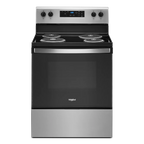 Whirlpool 30 in 4.8 Cu. ft Freestanding Coil Electric Ranger in Stainless Steel