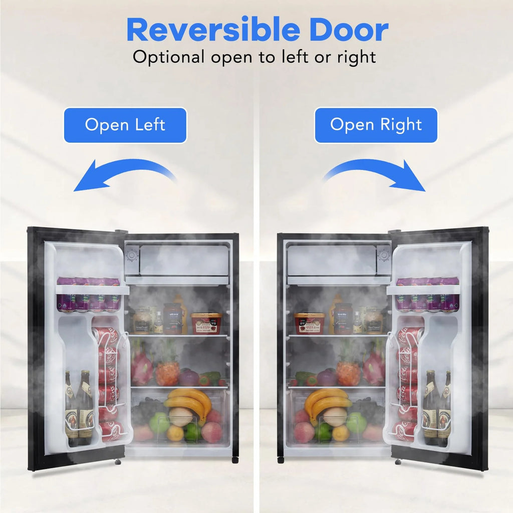 Adoolla 4.3 Cu.Ft. Single Door Mini Refrigerator with Top Freezer and 7 Adjustable Temperature Settings