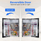 Adoolla 4.3 Cu.Ft. Single Door Mini Refrigerator with Top Freezer and 7 Adjustable Temperature Settings