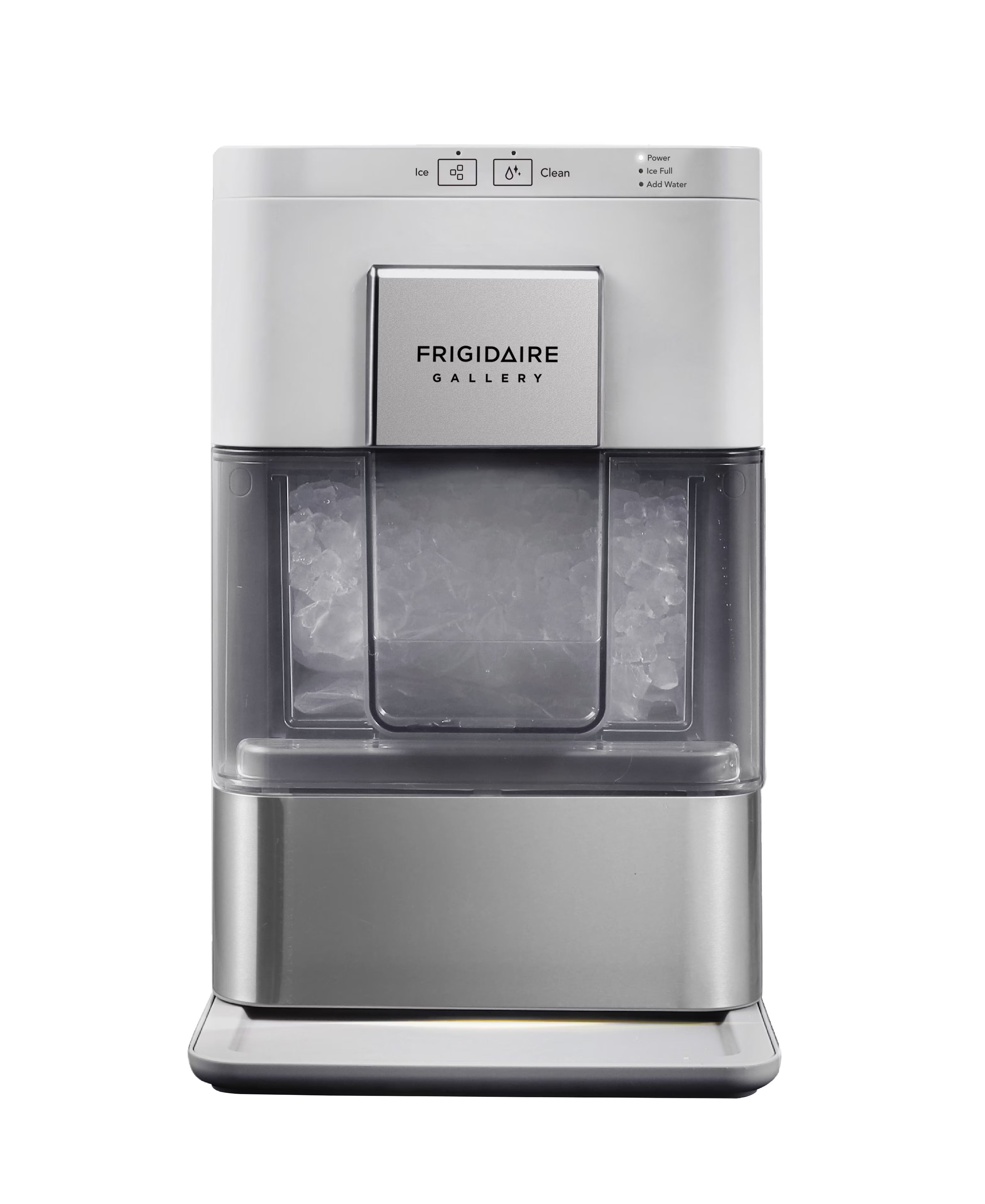 Frigidaire Nugget Ice Maker EFIC256, Countertop Nugget Ice Machine with Transparent Window, Nugget Ice Maker with 44 lbs. Capacity, Auto Self Cleaning Ice Maker Machine, Black