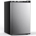 Moifoi 3.0 Cu.ft Upright Freezer, Reversible Single Door Vertical Freezers w/ Removable Shelf, Energy Saving, Silver