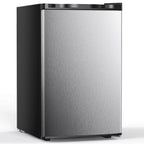 Moifoi 3.0 Cu.ft Upright Freezer, Reversible Single Door Vertical Freezers w/ Removable Shelf, Energy Saving, Silver