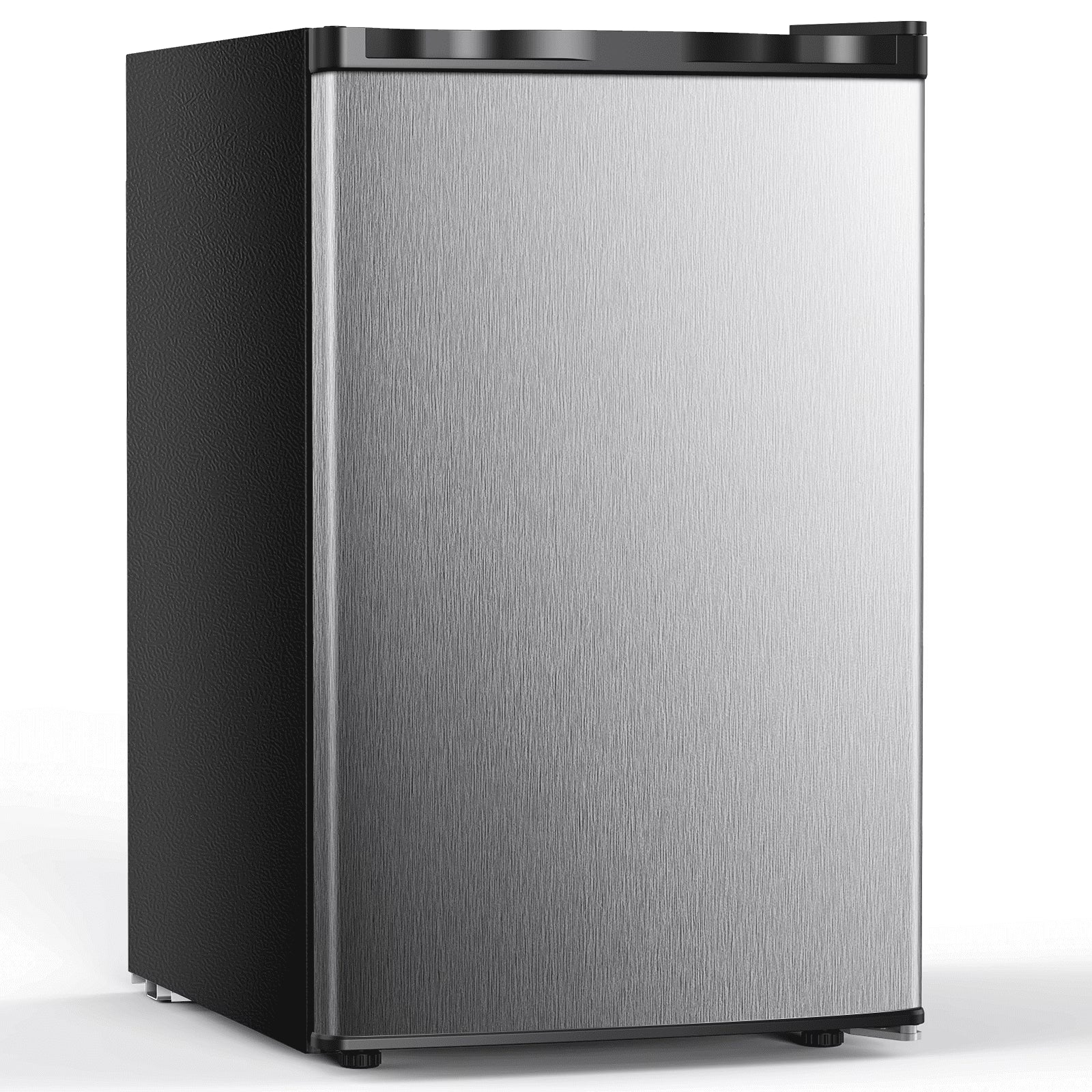 Moifoi 3.0 Cu.ft Upright Freezer, Reversible Single Door Vertical Freezers w/ Removable Shelf, Energy Saving, Silver
