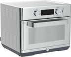 GE 1500-Watt Digital Air Fry 8-in-1 Toaster Oven with Convection and Removable Crumb Tray, Stainless Steel