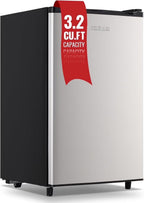 Demuller Upright Freezer 3.2 Cu.ft Freezer 7-speed Temperature Control Fix Shelves Black New