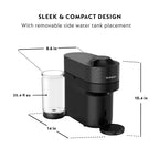 Nespresso Vertuo Pop+ Cold Value Added Bundle by De'Longhi, Liquorice Black