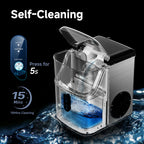 EUHOMY 34.5 lbs Nugget Ice Maker Portable Countertop, Ice Maker Machine with Self Cleaning