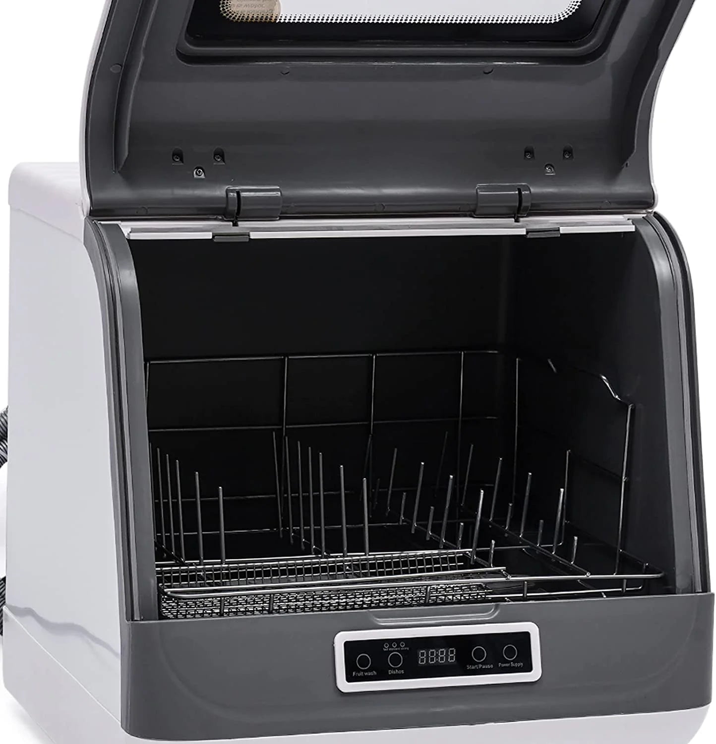 FETCOI Portable Countertop Dishwasher, Compact Mini Dishwasher with Air-Dry Function, 3 Washing Programs, for Small Apartment, RV