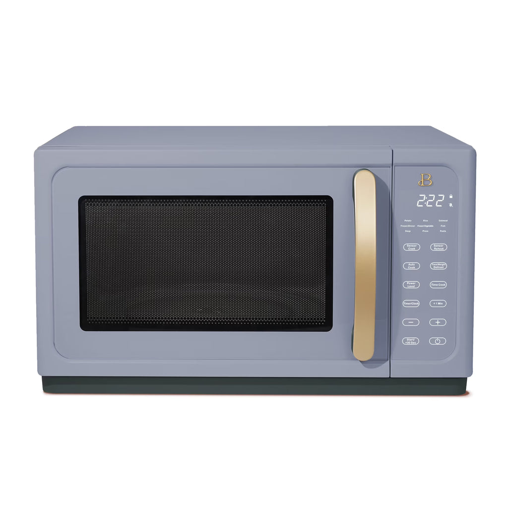 Beautiful 1.1 Cu ft 1000 Watt, Sensor Microwave Oven, White Icing by Drew Barrymore, New