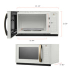 Beautiful 1.1 Cu ft 1000 Watt, Sensor Microwave Oven, White Icing by Drew Barrymore, New