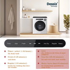 Dessiz 120V Portable Clothes Dryers 1000W Compact Dryer 1.7cu.ft Front Load Stainless Steel 12lbs Electric Dryers Machine with Exhaust pipe for Apartment,RVs,Dorms,Auto Stop and Easy Control