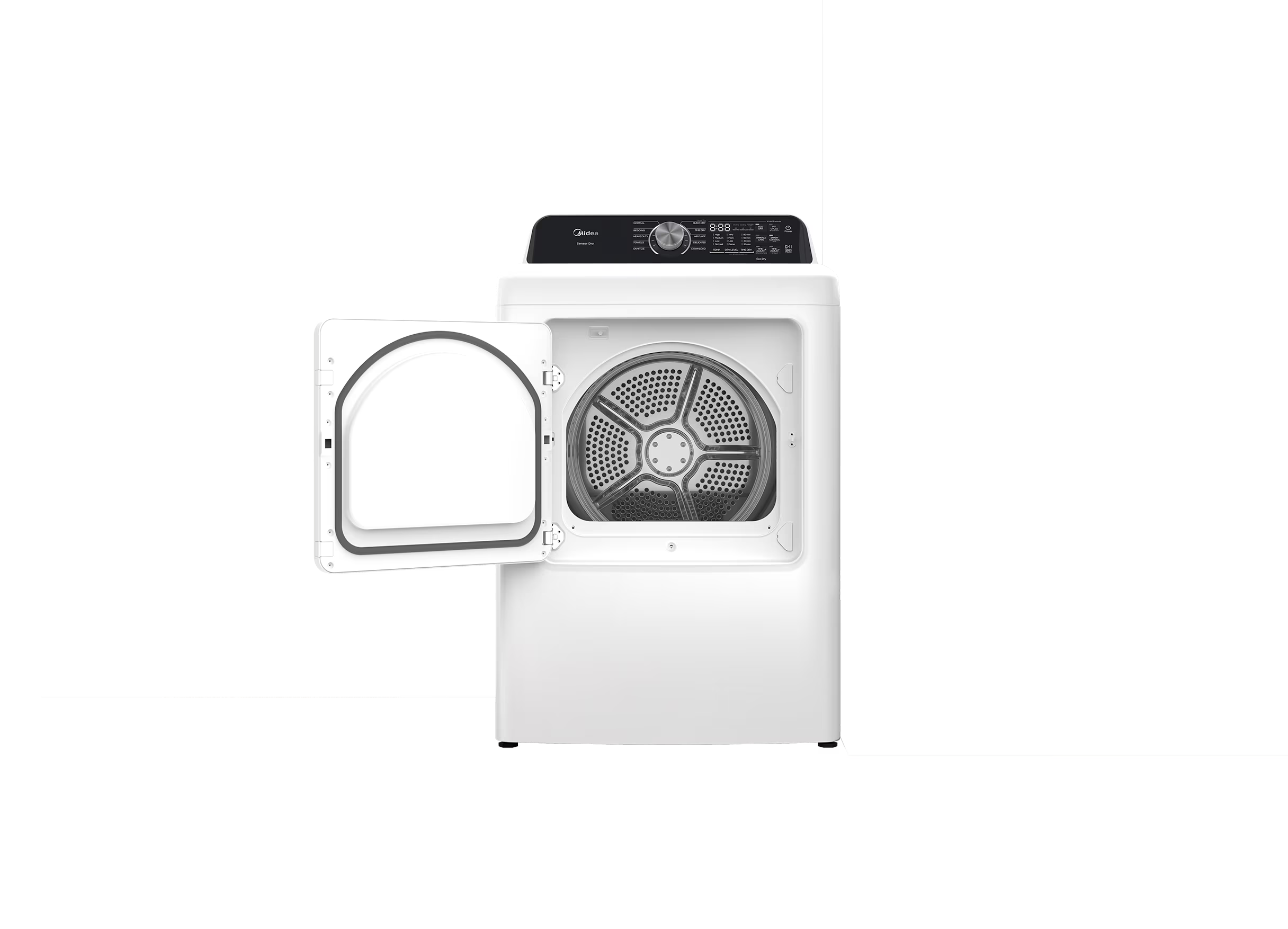 MIDEA Smart 7.0 Cu Ft. Gas Dryer, White