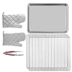 VEVOR Commercial Convection Oven,21L/19Qt,Quarter-Size Conventional Oven Countertop,1440W 3-Tier Toaster with Front Glass Door,Electric Baking Oven with Trays Wire Racks Clip Gloves