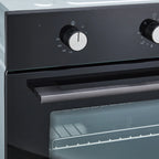24" Electric Single Wall Oven with 8 Baking Modes 2.5Cu.ft Built-in Electric Convection Oven with Air Frying Function 3D Surround Heating with Double-Layered Glass Door 3000W