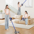 Cordless Stick Vacuum Cleaner, 18Kpa Powerful Suction, Smart LED Display, for Pet Hair, Hard Floors & Low-Pile Carpets