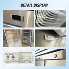Commercial Reach in Refrigerator, 54" x 32" x 81 1/2", 42 Cubic Ft, Double Door Stainless Steel Fridge, NSFcertified