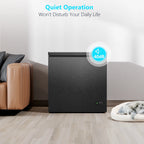 KNDKO 7.0 cu.ft. Chest Freezer with Adjustable Temperature, Free Standing Top Open Door Compact Freezer with Removable Basket for Kitchen/Home/Bar/Garage/Office