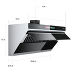 30 inch 900 CFM Convertible Under Cabinet Range Hood with  Charcoal Filter, Voice/Gesture/Touch Control