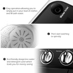 Gymax Compact Mini Twin Tub 8lbs Washing Machine Washer Spinner