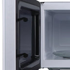 Open Box Magic Chef 0.9 Cubic Feet 900 Watt Stainless Microwave Oven, White