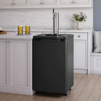 Edgestar Kc2000 20" Wide Kegerator And Keg Beer Cooler For Full Size Kegs - Black