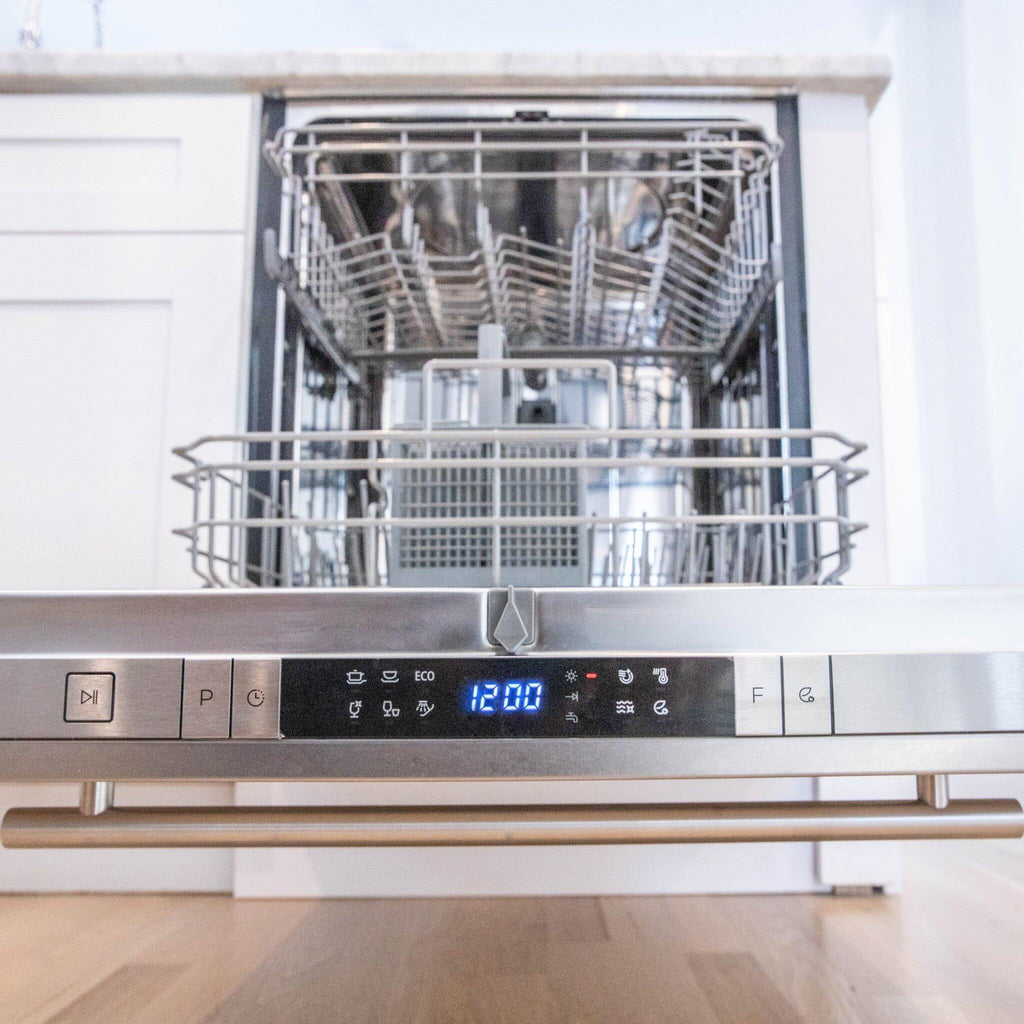 ZLINE 24 in. Top Control Dishwasher with Stainless Steel Tub and Modern Style Handle, 52dBa (DW-24)