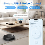 AIRROBO G60 3 in 1 Robot Vacuum and Mop Combo with Smart App&Voice Control,2 in 1 Tank for pet hair