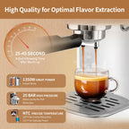 Gevi 20 Bar Espresso Machine, Coffee Maker with Milk Frother��White
