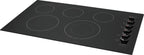 Frigidaire Ffec3625u 37" Wide 5 Burner Electric Cooktop - Black