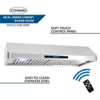 Cosmo 48" Double Oven Gas Range & Range Hood & Dishwasher Set - Liquid Propane