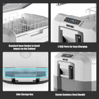 Costway 58 Quart Portable Electric Car Cooler Refrigerator Compressor Freezer for RVs Camping