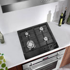 Tohu Stainless Steel Stove 3.3kW 5-Burner Closed Chassis Propane Cooktop for Outdoor/Indoor Cooking