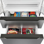 18.5 cu. ft. Stainless-Steel French Door Refrigerator in Silver, Auto Defrost, Energy Star, Digital Temperature Control