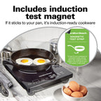 Hamilton Beach Induction Stove Cooktop, Electric Induction Burner and Hot Plate for Cooking, Black