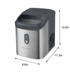 Frigidaire Gallery, 33 lbs. Nugget Ice Maker, Stainless Steel, Black, EFIC214