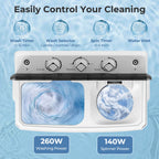 Costway Twin Tub 20Lbs Top Load Washing Machine with Gravity Drain