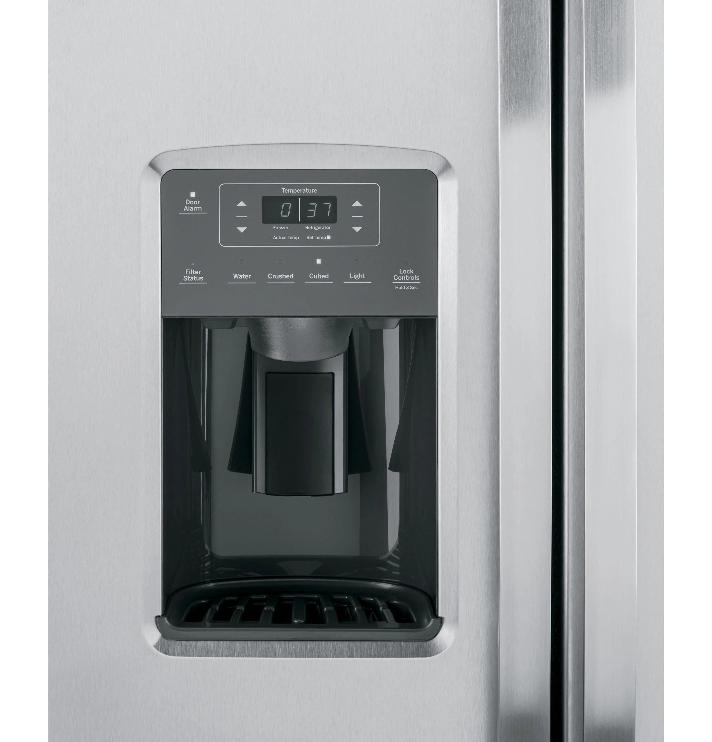 GE? 25.3 Cu. Ft. Side-By-Side Refrigerator