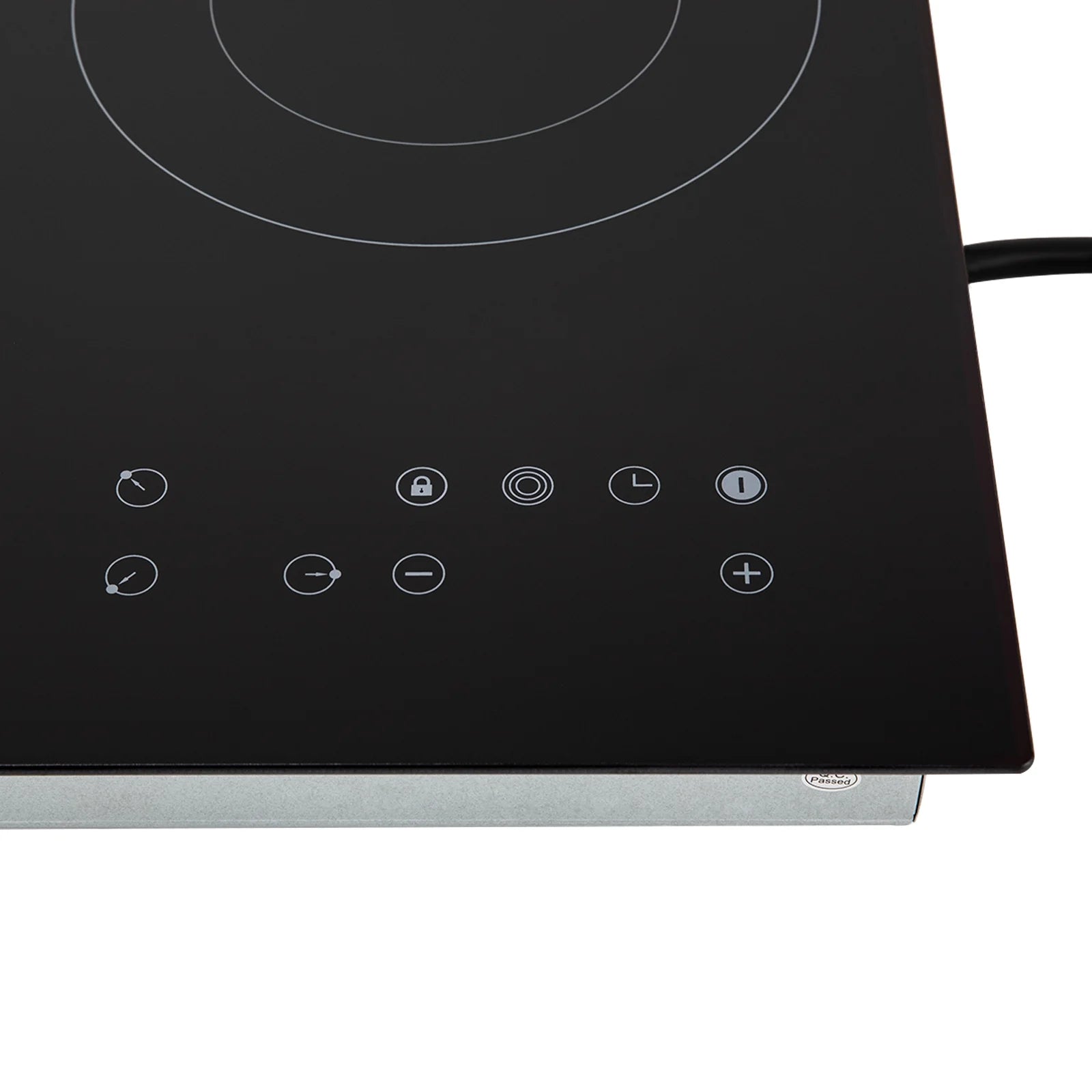 Electric Ceramic Cooktop, 24inch 3 Burners Electric Cooktop with Time Adjustable Function 9 Heating Levels Electric Stove Top
