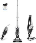 Kenmore DS1030 Lightweight Cordless Stick Vacuum Cleaner, 24V, White, Handvac under 3lbs
