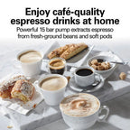Hamilton Beach Espresso Maker, Black, 15 Bar Pump, New, 40715