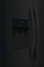 Frigidaire 22.3 Standard-Depth Side by Side Refrigerator, Black