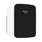 Cooluli Infinity Black 15 Liter Compact Portable Cooler Warmer Mini Fridge for Bedroom, Office, Dorm, Car - Great for Skincare & Cosmetics (110-240V/12V)