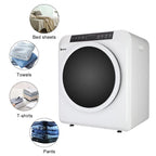 Zimtown 13lbs White Stainless Electric Dryer, LCD display, Ultraviolet sterilization