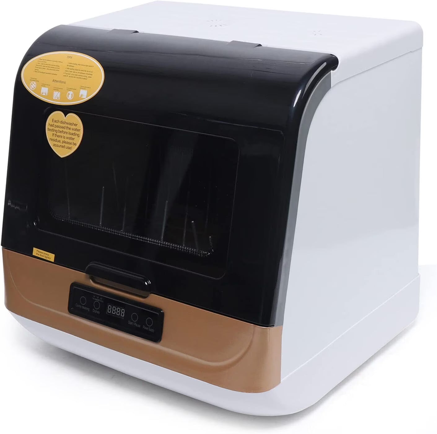 Portable Dishwasher,Spray Type Mini Dish Washer,1200W Countertop Dishwasher for Small Sized Houses & Apartments & Dorms & Boats & Campers/RVS,Etc (PP+ABS+metal)