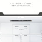 18.5 cu. ft. Stainless-Steel French Door Refrigerator in Silver, Auto Defrost, Energy Star, Digital Temperature Control