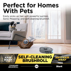 Shark IQ 2in1 Self-Empty Robot Vacuum & Mop, 30-Day Capacity, Precision Home Mapping, Sonic Mopping, Self-Emptying, Smart Mapping, Wi-Fi Connected, LIDAR Navigation, Mop Combo, Pet Hair